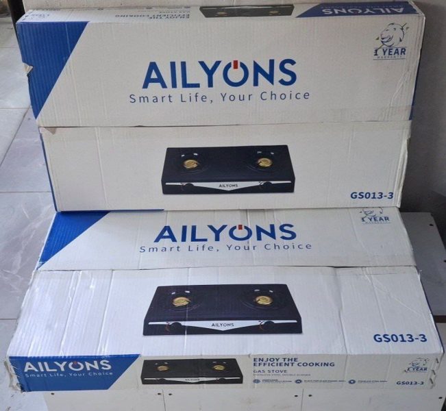 AILYONS 2 Burner Table Top stainless steel gas stove cooker