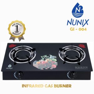 Nunix 2 Burner Glass Infrared Stove GI-004