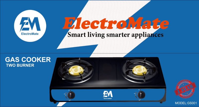 Electromate two burner steel (black)