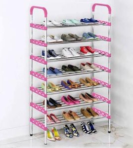 Shoe rack 8 layer black
