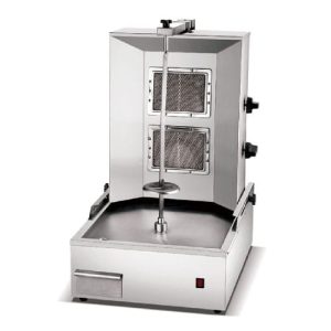 Commercial gas shawarma machine 2 burner