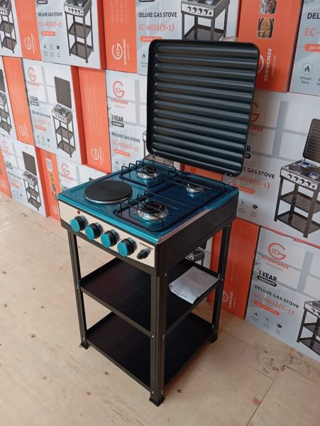 🔥Eurochef 3 gas +1 electric standing cooker with shelves