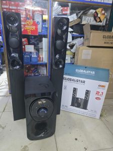 Globalstar GS-601 2.1ch tall boy multimedia speaker system